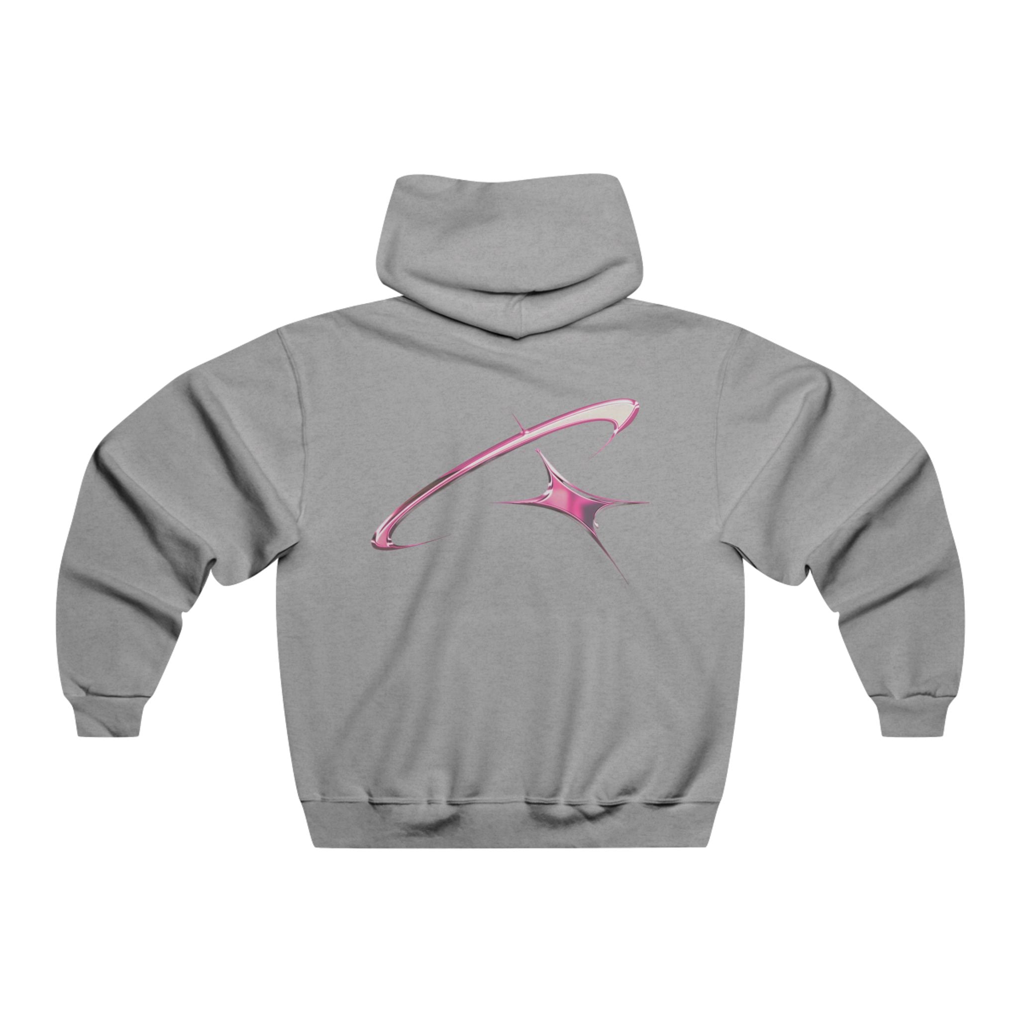 Hoodie — Pink Sparkle Star Graphic Pullover