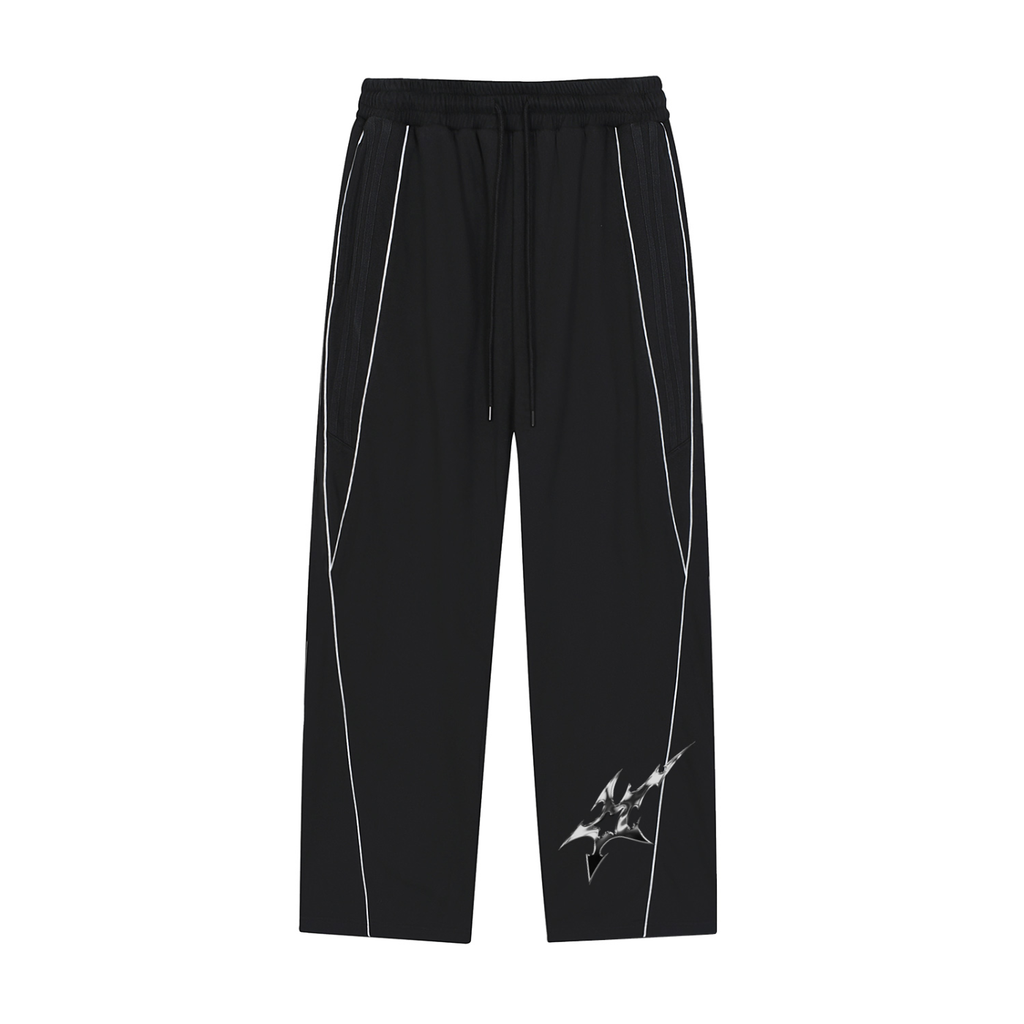 Reflection Striped Straight-Leg Sweatpants
