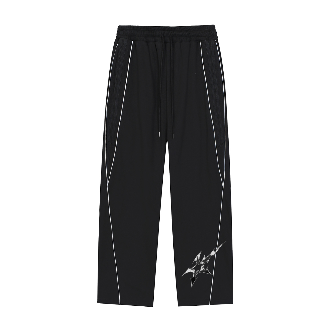 Reflection Striped Straight-Leg Sweatpants
