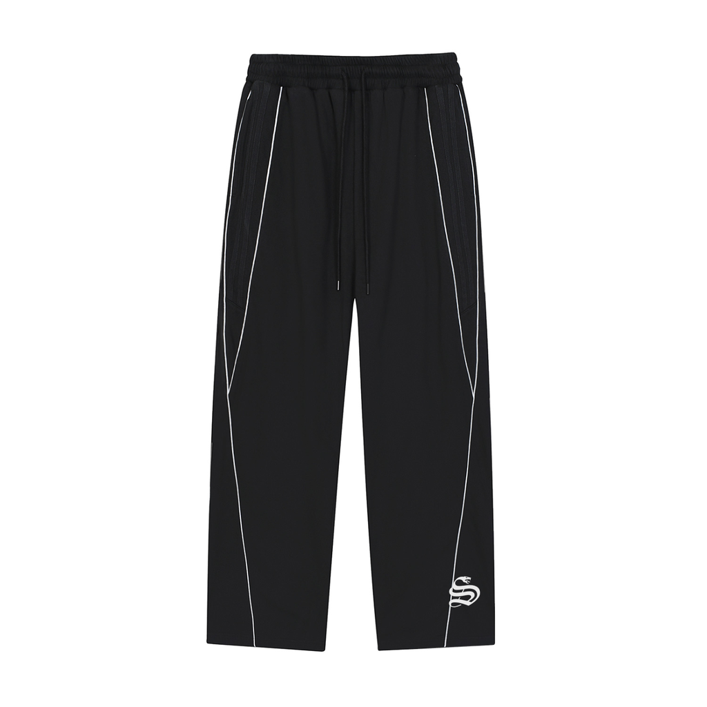 Reflection Striped Straight-Leg Sweatpants
